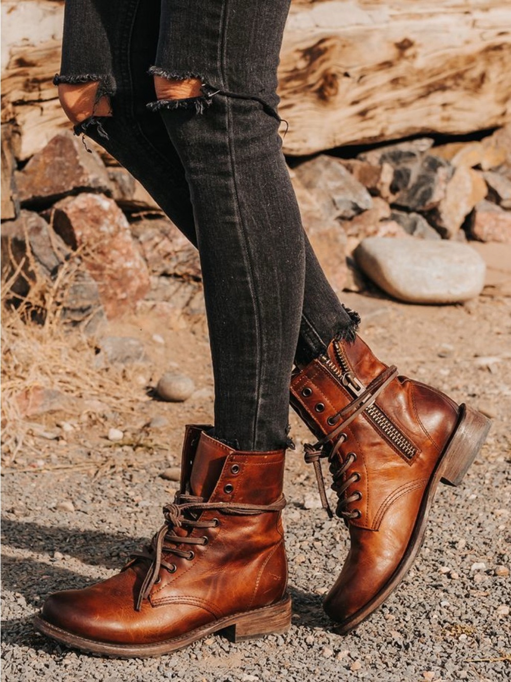 Freebird Cognac Manchester boot
